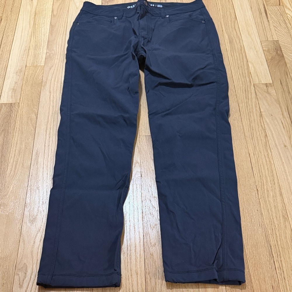 Western Rise Black Gray AT Pants Sz 34